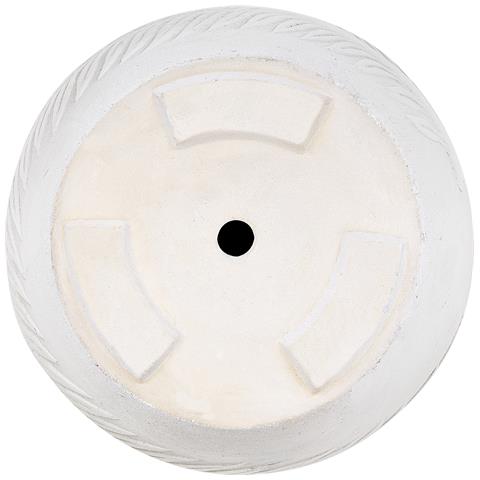 Vaso Da Fiori Argilla Bianco Sporco 28 X 28 X 16 Cm Ftero - Foto 2
