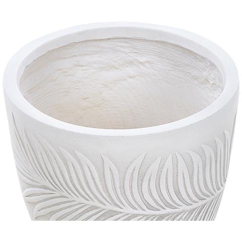 Vaso Da Fiori Argilla Bianco Sporco 28 X 28 X 16 Cm Ftero - Foto 6