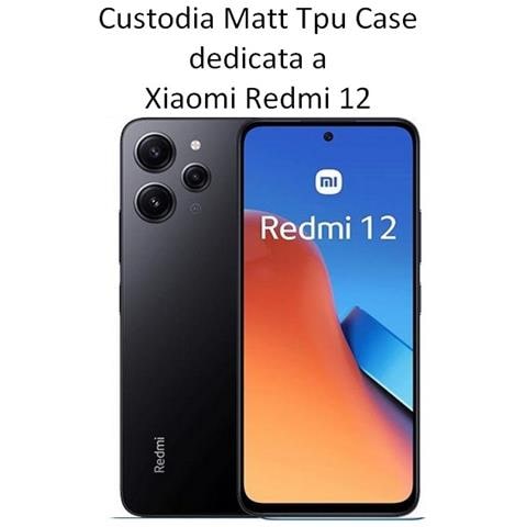 Custodia Tpu Silicone Cover Case Per Xiaomi Redmi 12c Black - Foto 2
