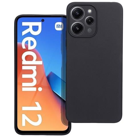 Custodia Tpu Silicone Cover Case Per Xiaomi Redmi 12c Black - Foto 1
