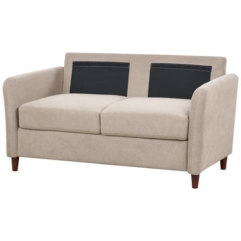 Set Di Divani Con Contenitore Tessuto Tortora 5 Posti Mare - Foto 2