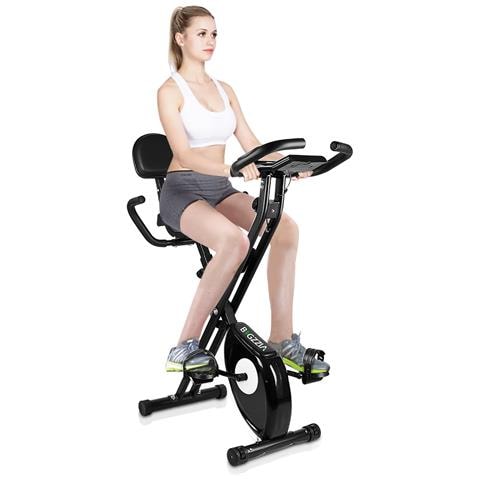 Bicicletta Sportiva Pieghevole - Livello Di Resistenza Regolabile - Bicicletta Sportiva Indoor Home Bike Palestra Allenamento Aerobico Nero - Foto 1