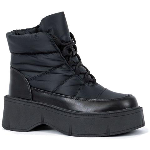 Black Casual Closed Booties Stivaletti Sintetico Scarpe Donna Nero Eu 39, 948021/06-01 - Foto 1