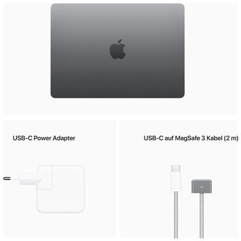 Notebook MacBook Air Monitor 13.6" M2 Ram 24GB SSD 256GB 2xUSB 4 di tipo C MacOS Monterey - Foto 4