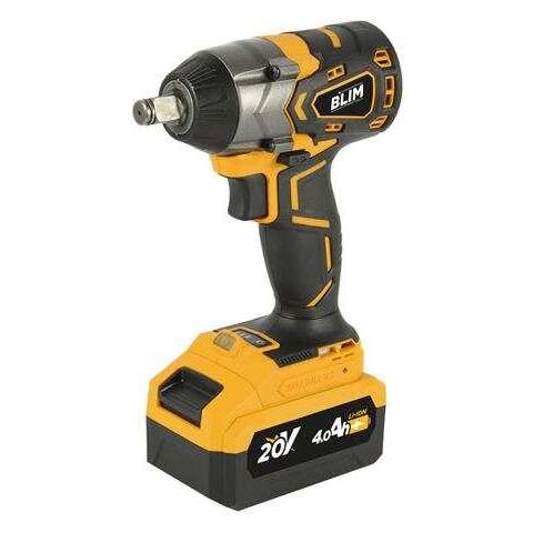 Avvitatore a Impulsi Batteria 20V 4Ah Attacco 1/2" Motore Brushless 420 Nm Giallo Nero - Foto 1