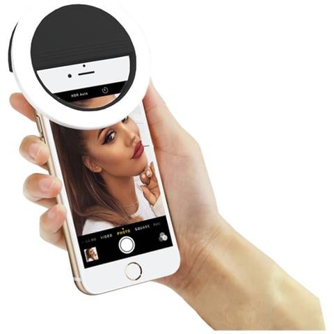 Anello Di Luce Led Universale Per Smartphone A Clip, Nero - Foto 3