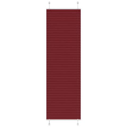 Tenda Plissettata Rosso Bordeaux 55x200 Cm Larghezza Tessuto - Foto 1