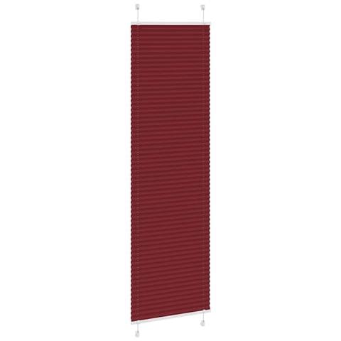 Tenda Plissettata Rosso Bordeaux 55x200 Cm Larghezza Tessuto - Foto 3