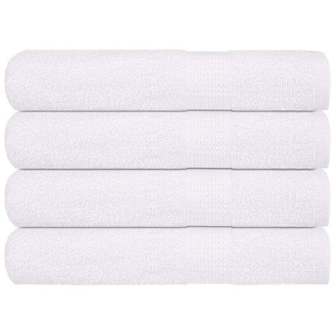 Asciugamani Per Sauna 4 Pz Bianchi 80x200cm 360g/m 100% Cotone - Foto 1