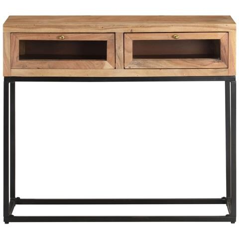 Lusso Casadino -  Tavolo Consolle 90x35x76 Cm In Legno Massello D'acacia - Foto 1