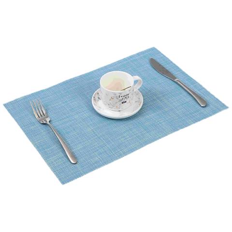 Set Di 6 Tovagliette In Pvc - 30x45cm - Blu E Bianco: Protezione E Stile Per La Tua Tavola Blue + White - Foto 2