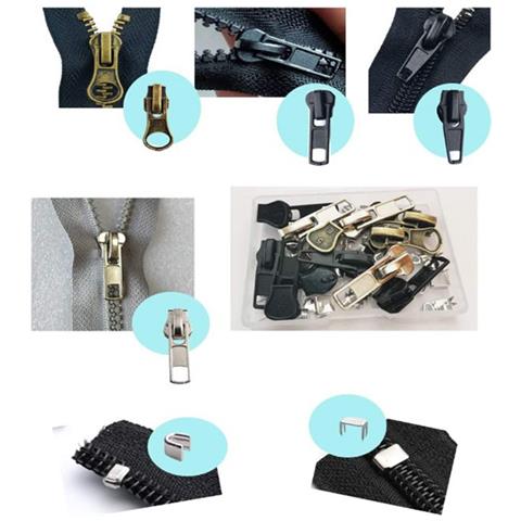 Kit Di Riparazione Cerniere Da 48 Pezzi, Cerniere In Metallo Nero E Argento 5 - Foto 5