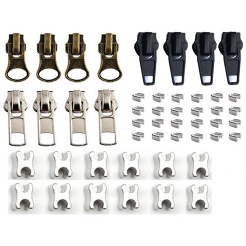 Kit Di Riparazione Cerniere Da 48 Pezzi, Cerniere In Metallo Nero E Argento 5 - Foto 1