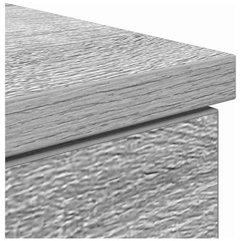 Scrivania Grigio Sonoma 140x49x76 cm Legno ingegnerizzato - Foto 9