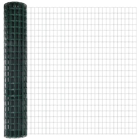 Recinzione Euro con 5 Post U Verde 1.6x10 m Acciaio - Foto 1