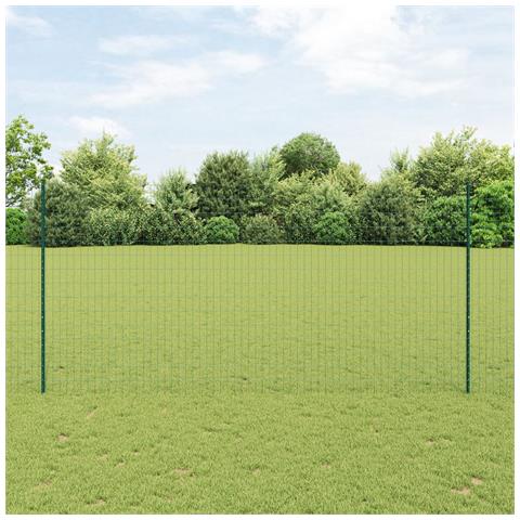 Recinzione Euro con 5 Post U Verde 1.6x10 m Acciaio - Foto 2