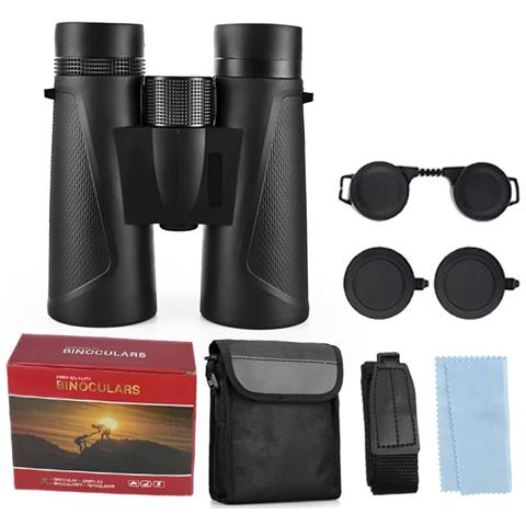 Binocolo Nero Hd 12x42 - Visione Chiara E Potente Per Avventure All'aperto - Foto 1