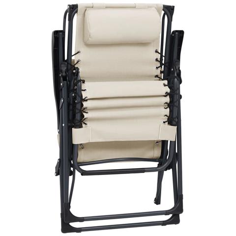 Lusso Casadino - Sdraio Pieghevole In Textilene Crema - Foto 8