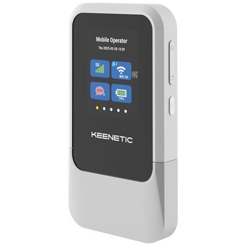 Roamer 5g (kn-5210) Router Wireless Dual-band (2.4 Ghz/5 Ghz) Nero, Grigio - Foto 1