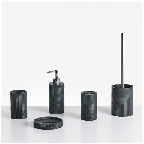 Set Da 5 Accessori Per Il Bagno Sepahua Nero - Foto 2