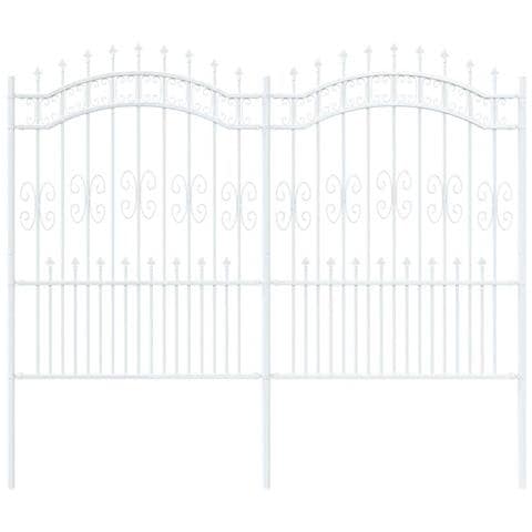 Recinzione da giardino Bianco 190 cm - Foto 1