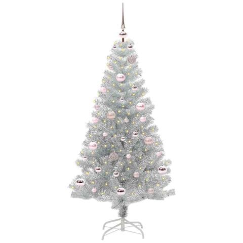 Albero di Natale con 150 LED con supporto Argento 150 cm PET - Foto 2