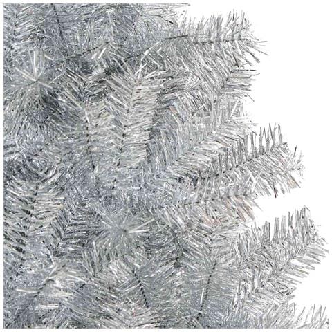 Albero di Natale con 150 LED con supporto Argento 150 cm PET - Foto 9