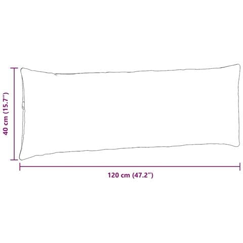 Cuscini da Divano 2 pcs Verde Scuro 120 x 40 cm Tessuto - Foto 9