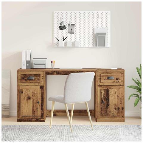 Scrivania con armadietto Legno vecchio 154,5 x 50 x 75 cm - Foto 2