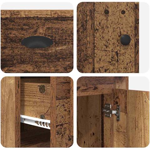 Scrivania con armadietto Legno vecchio 154,5 x 50 x 75 cm - Foto 9