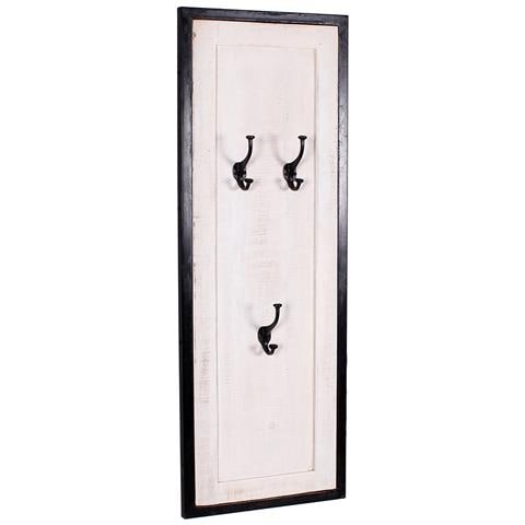 Appendiabiti da parete White Panama, bianco, legno, metallo - Foto 2