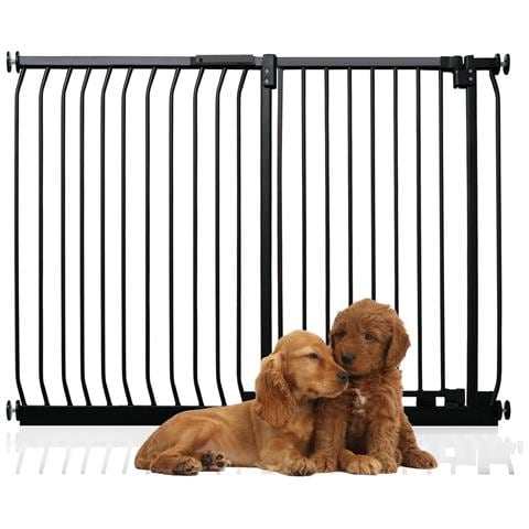 Bettacare Cancelletto Per Cani Elite Extra Alto, 134cm - 143cm, Nero Opaco, Extra Alto Con 100cm Di Altezza - Foto 1