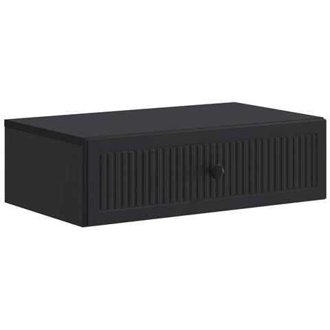 Tavolino da Parete Laterale Nero 59 x 34,5 x 17 cm - Foto 1