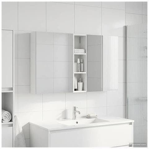 Set di Armadi da Bagno con lo scaffale 3 pcs 120 x 14,5 x 70 cm - Foto 2