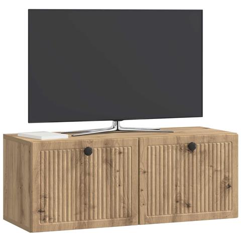 Mobile Porta TV da Muro Rovere Artigianale 78,5 x 31 x 30 cm - Foto 2