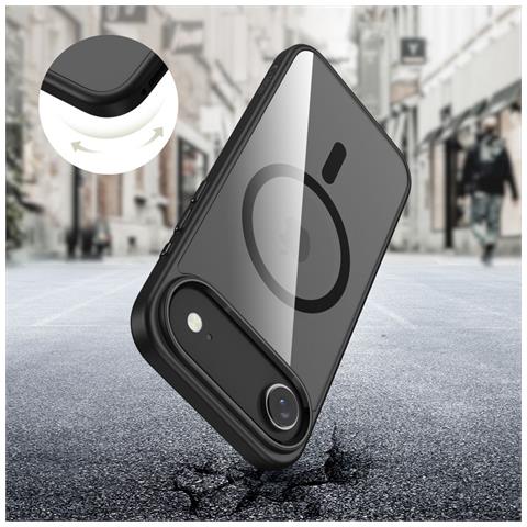 Custodia Trasparente Nera Magsafe Per Iphone 17 - Foto 2