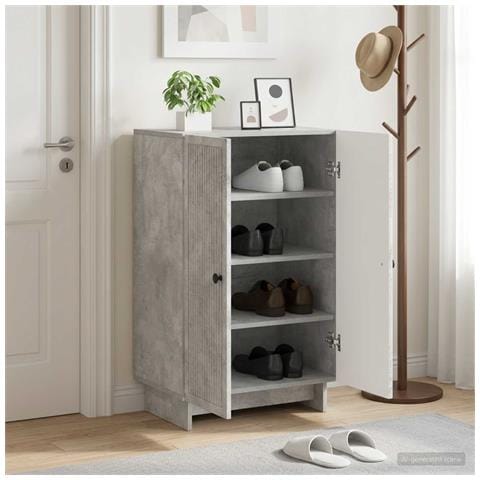Mobile per scarpe EDE 59,5 x 39,5 x 90 cm Legno ingegnerizzato - Foto 2