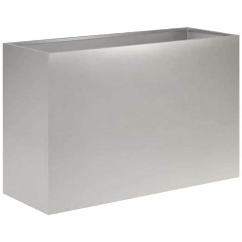 Vaso da giardino Argento 80 x 40 x 50 cm Acciaio Inox - Foto 1