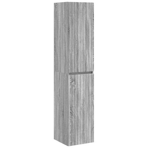 Set di mobili per il bagno 3 pz Sonoma grigio - Foto 2