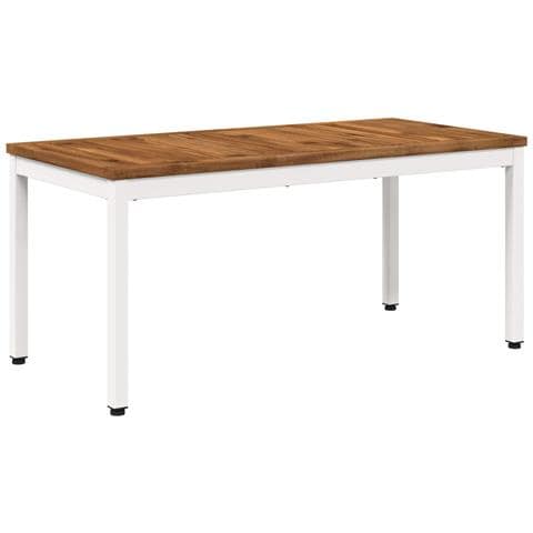 Tavolino da salotto Naturale e Bianco 50 x 100,5 x 45 cm - Foto 1