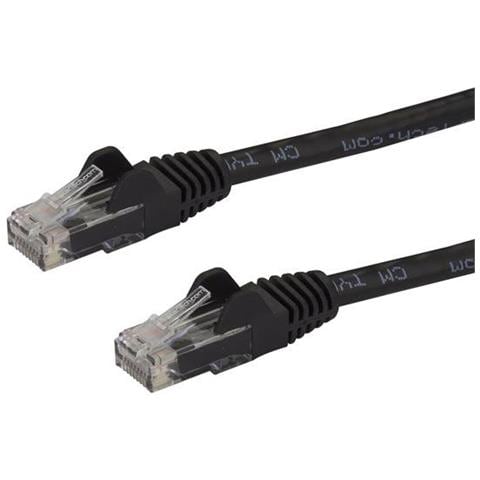 Cavo patch antigroviglio UTP RJ45 Gigabit Cat6 nero 7m - Cavo patch 7 m - Foto 1