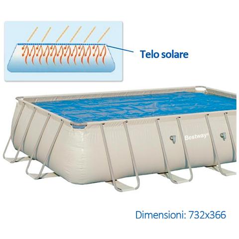 Telo superiore solare per piscina con isolamento termico 732x366 cm - Foto 3