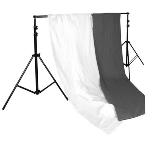 Kit 2 Treppiedi+2 Fondali Black and White+1 Baastone  - Foto 6