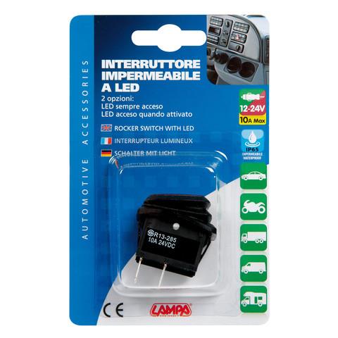 Interruttore Impermeabile 12/24v Con Led Rosso - Foto 2