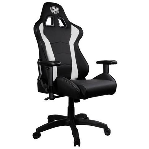 Sedia Gaming Caliber R1 in Pelle Colore Nero / Bianco - Foto 2