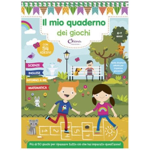 Valeria Gallo - Il mio quaderno dei giochi 6/7 anni. Con adesivi. Ediz. a colori. Ediz. a spirale - Foto 1