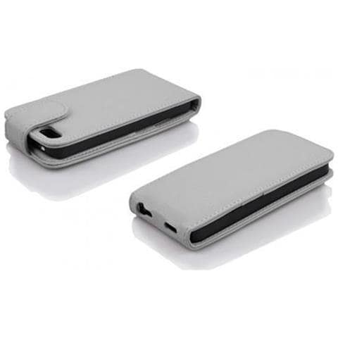 Custodia Compatibile Con Apple Iphone 5c In Magnesio Bianco - Coperchio Protettivo In Design Flip Realizzato In Similpelle Testurizzata - Foto 7