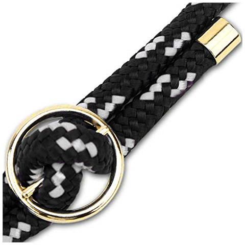 Catena Di Telefoni Cellulari Compatibile Con Samsung Galaxy S7 Edge In Nero Argento - Coperchio Protettivo In Silicone Con Anelli D'oro, Cinturino In Corda E Custodia Staccabile - Foto 2