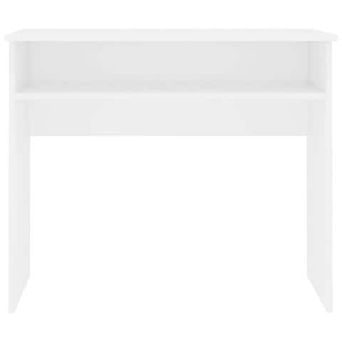Scrivania Bianca 90x50x74 cm in Legno Multistrato - Foto 2