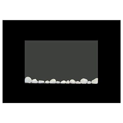 Syntrox Germany Camino Elettrico Orizzontale Da Parete Con Telecomando, Nero - Foto 3